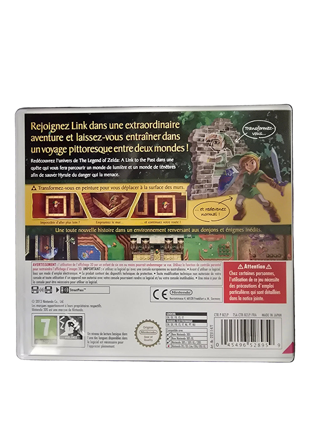The Legend of Zelda A link bêtement Worlds Nintendo Selects 3DS