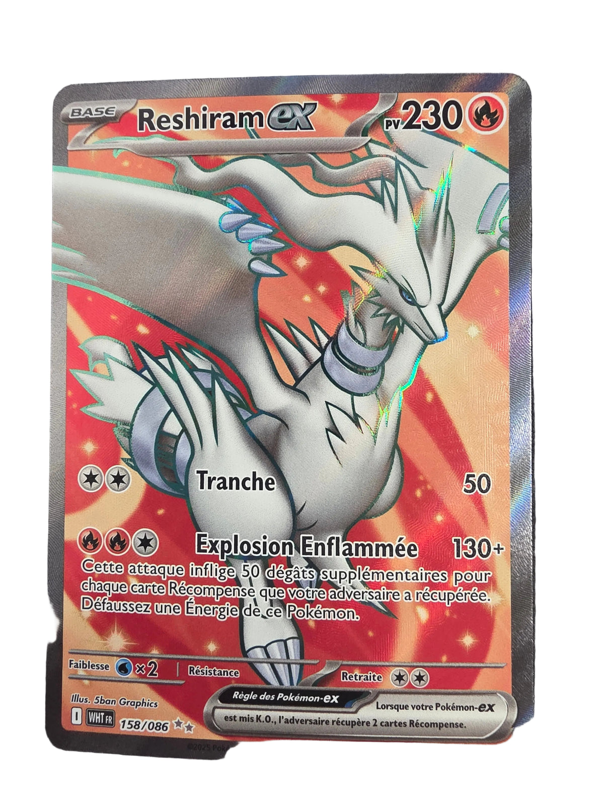 158/086 Reshiram ex FR