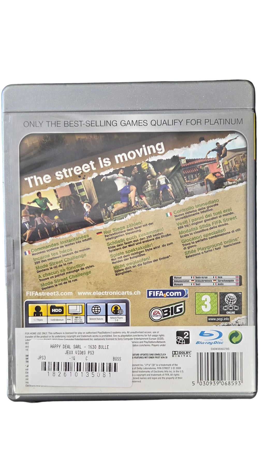 Fifa Street 3 Platinum édition JPS3