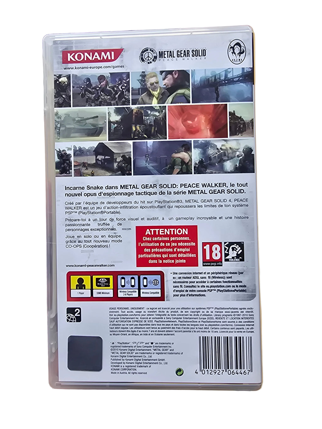 Metal Gear Solid Peace Walker PSP