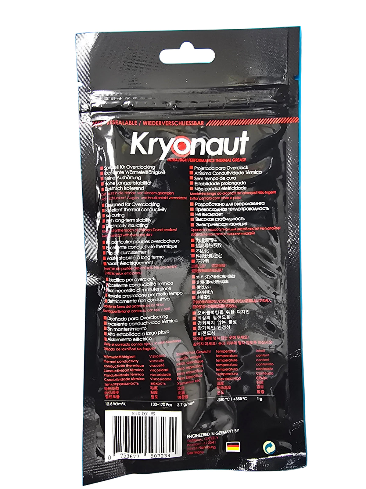 Kryonaut Pâte Thermique 1g (12.5w/m*K)