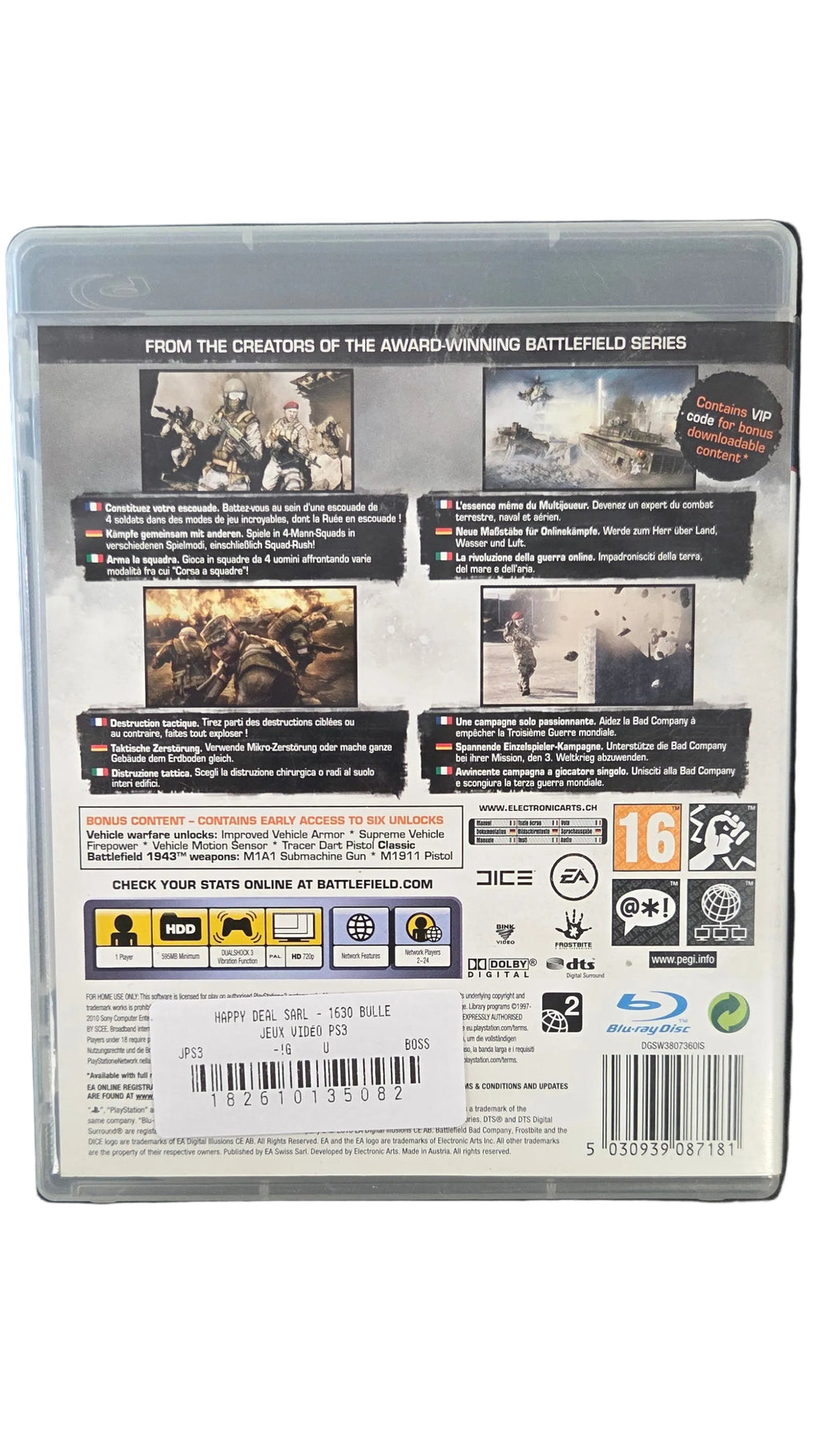 Battlefield Bad Company 2 Limited édition JPS3