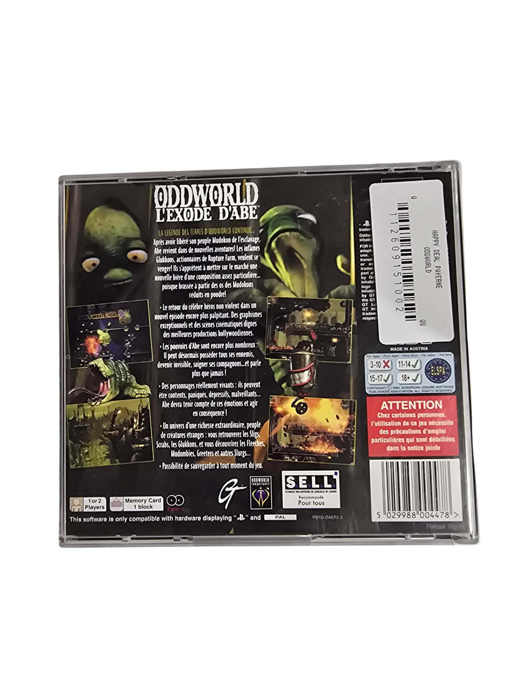Oddworld L'exode d'Abe PS1