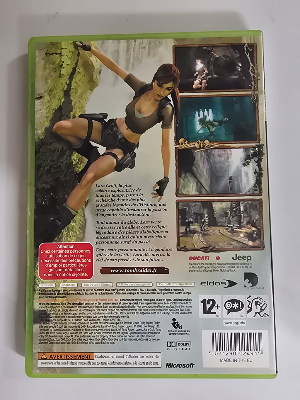 Lara Croft Tomb Raider Legend X360