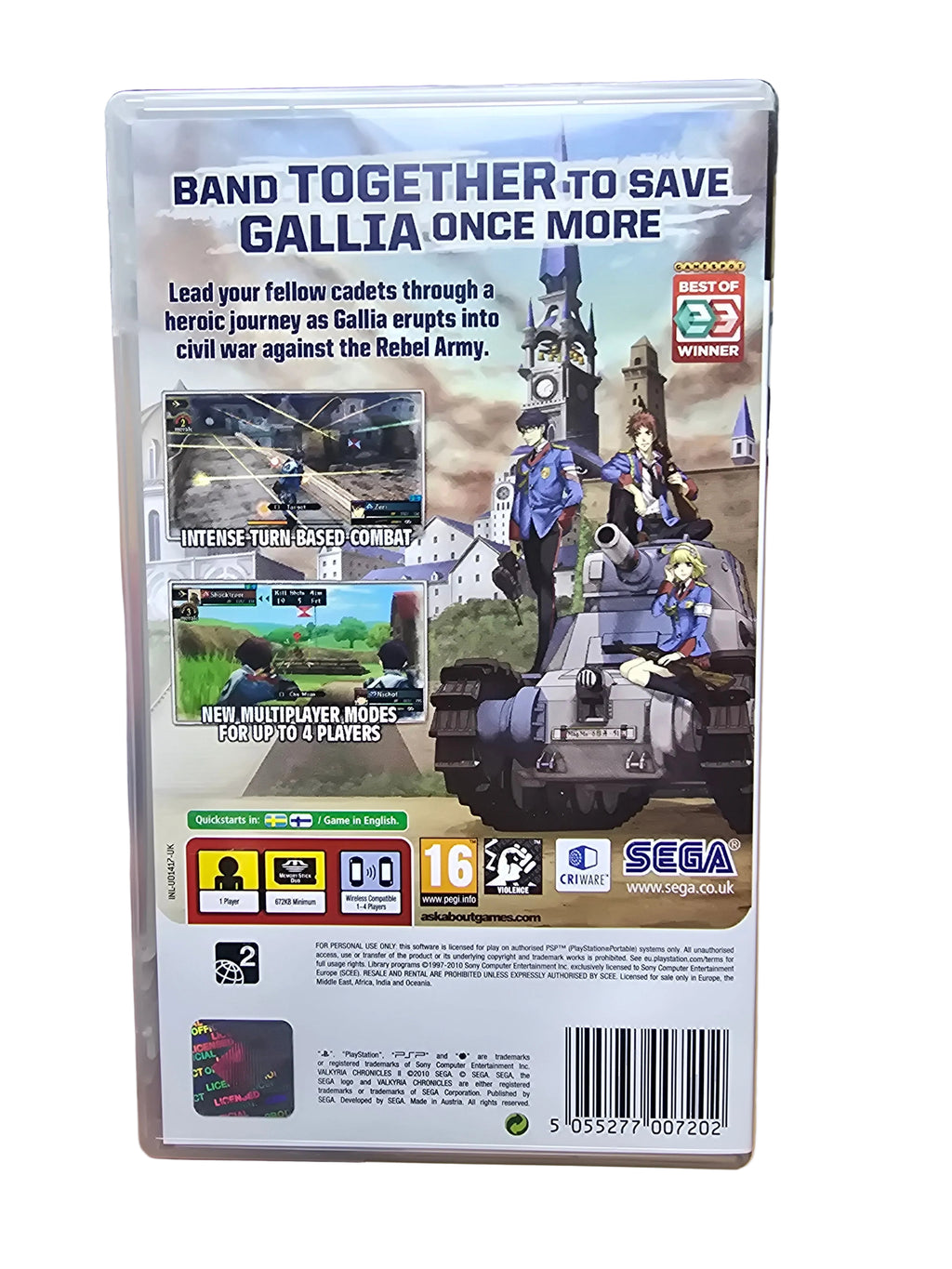 Valkyria Chronicles II PSP