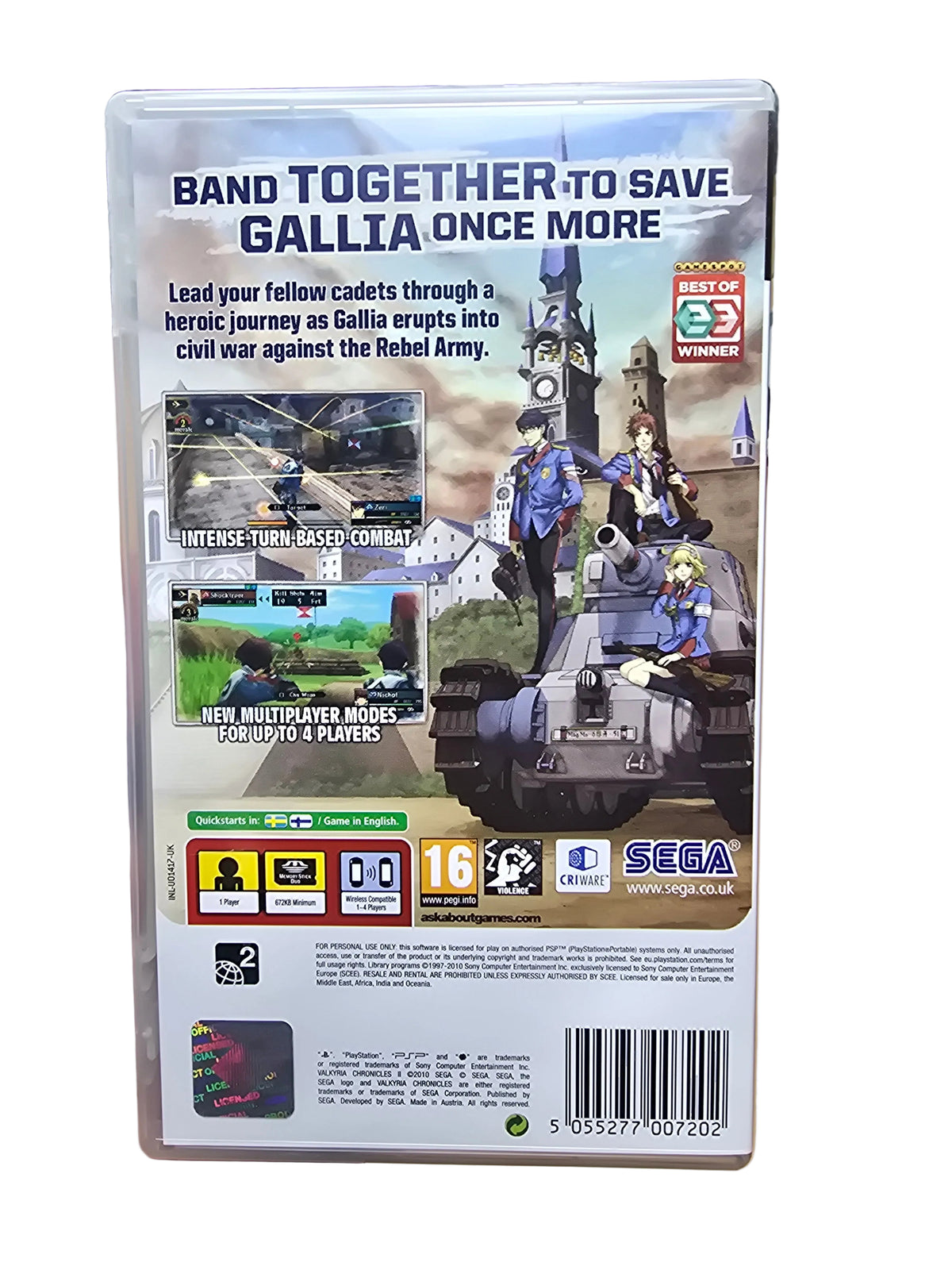 Valkyria Chronicles II PSP
