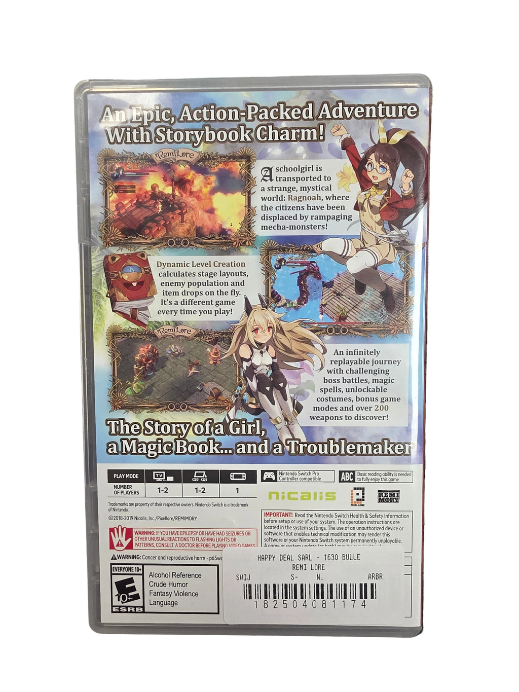 RemiLore: list girl in the lands of lore Switch