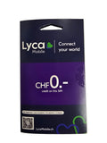 Lycamobile Carte SIM avec 0 crédit - Enregistrement en ligne