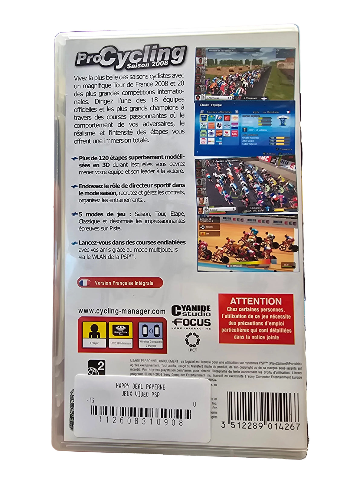 Pro Cycling Saison 2008 PSP