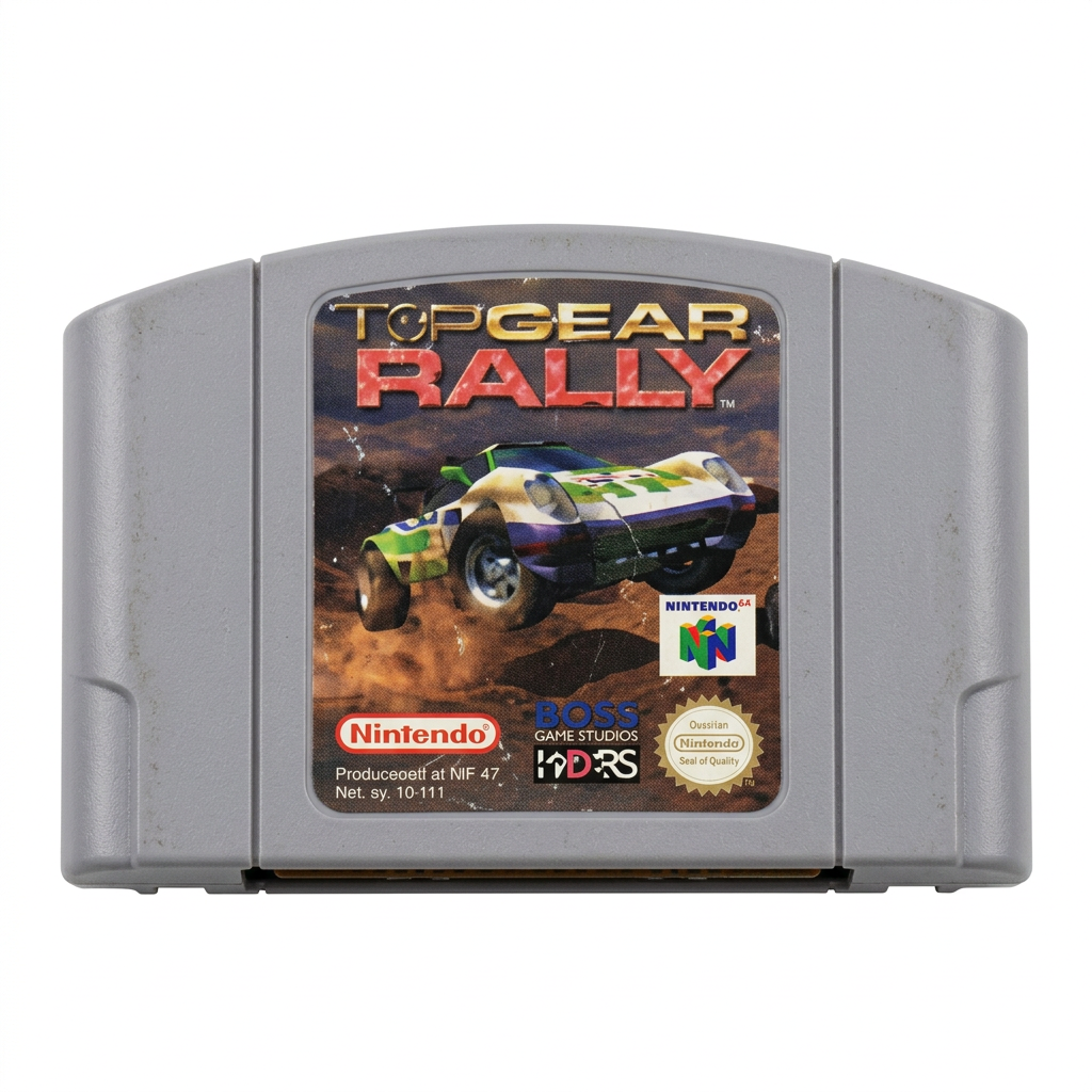 Top Gear Rally N64 sur fond blanc